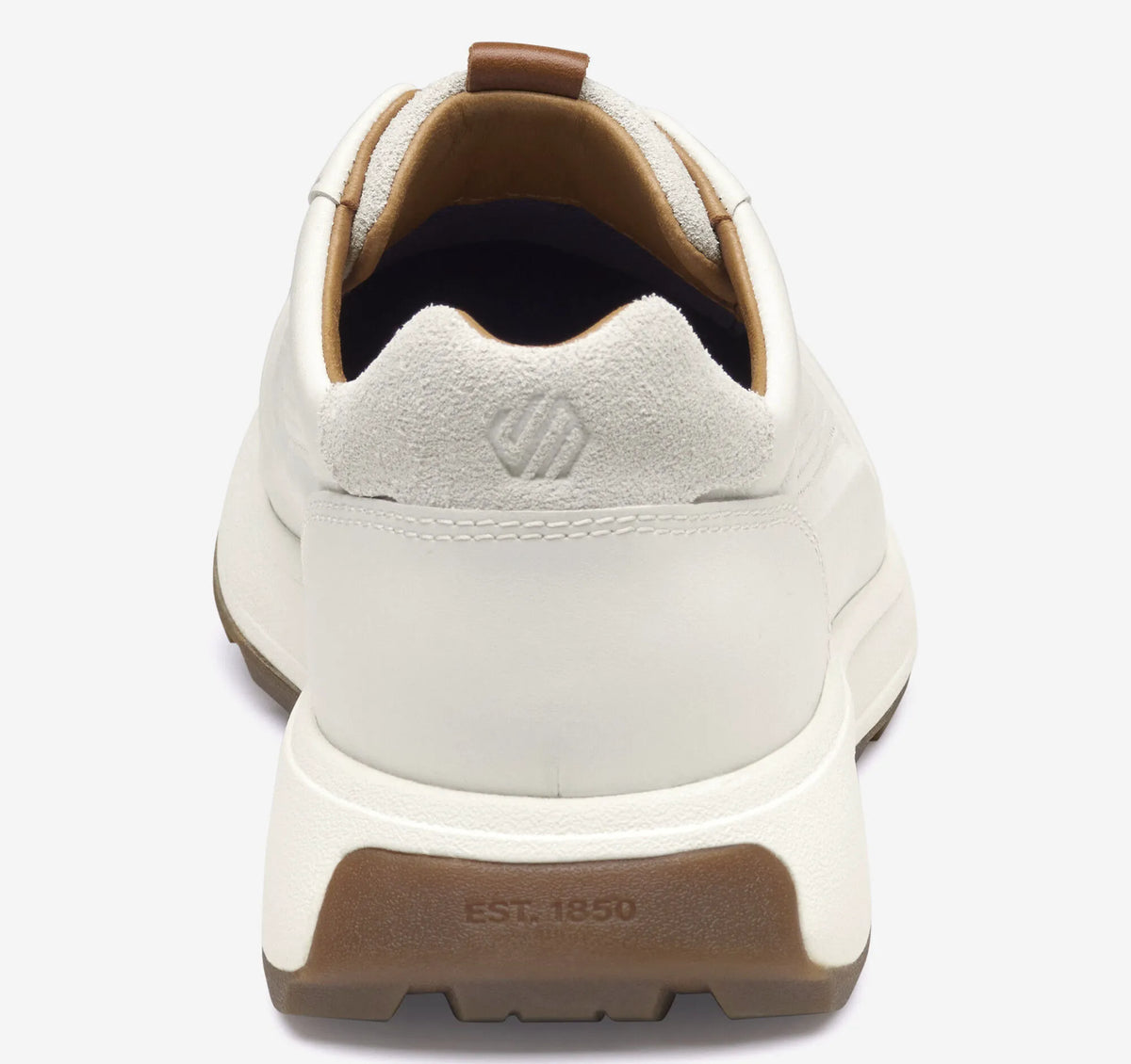 White Full-Grain Leather
