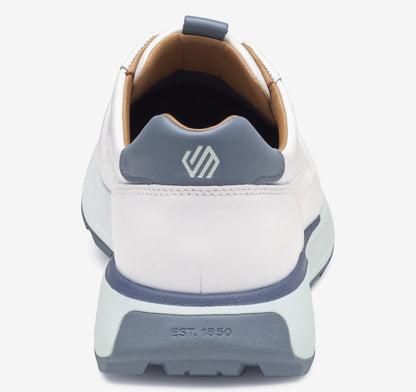 White/Gray Full-Grain Leather