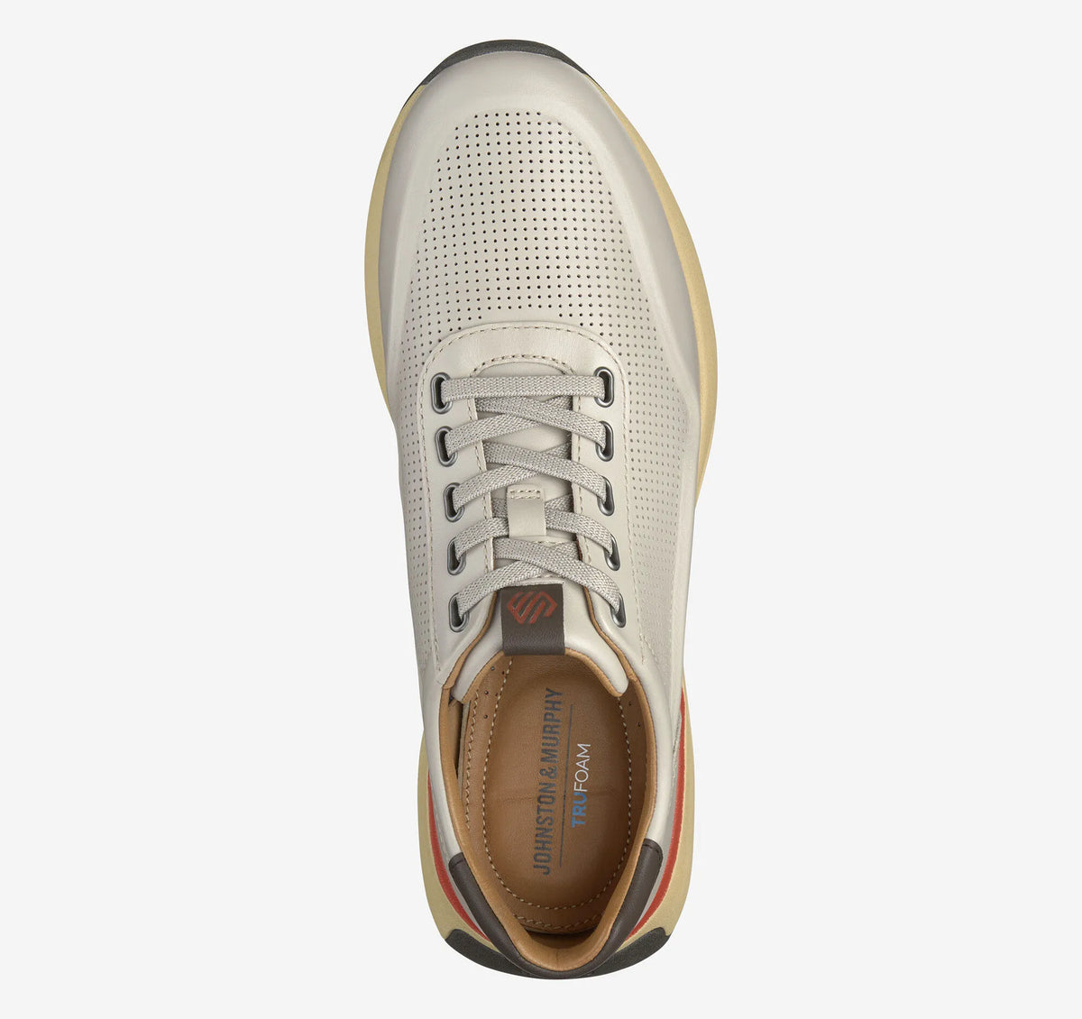 Beige Full-Grain Leather