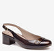 Dark Brown Brushed Italian Patent Leather